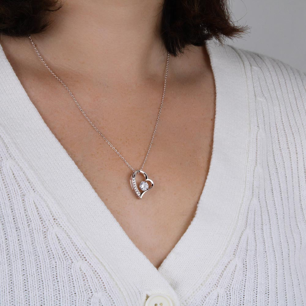 To My Daughter - We Have Grown Together | Heart Necklace